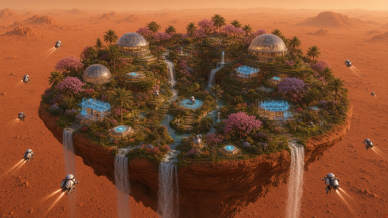 Garden Oasis theme art