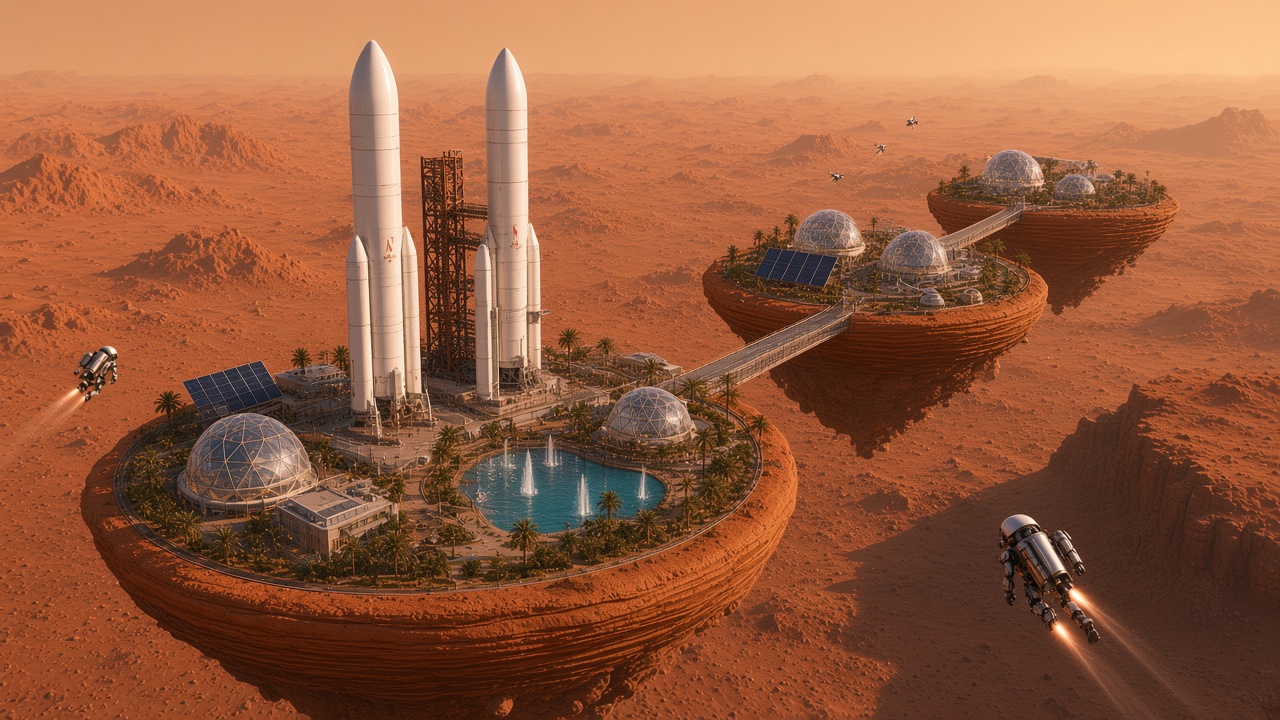 Spaceport theme art